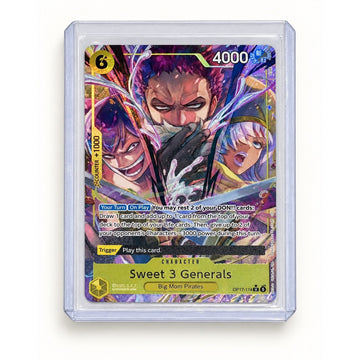 One Piece Sweet 3 Generals OP17-114 SR Alt Art English Foil Card NM-Mint
