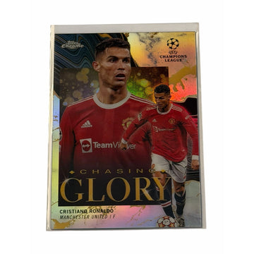 Cristiano Ronaldo Chasing Glory CG-17 2022 Topps Chrome UEFA Insert Card