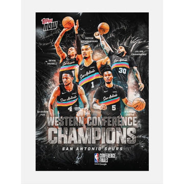 Limited Topps NOW San Antonio Spurs 2026 Western Conference Champions WCSA