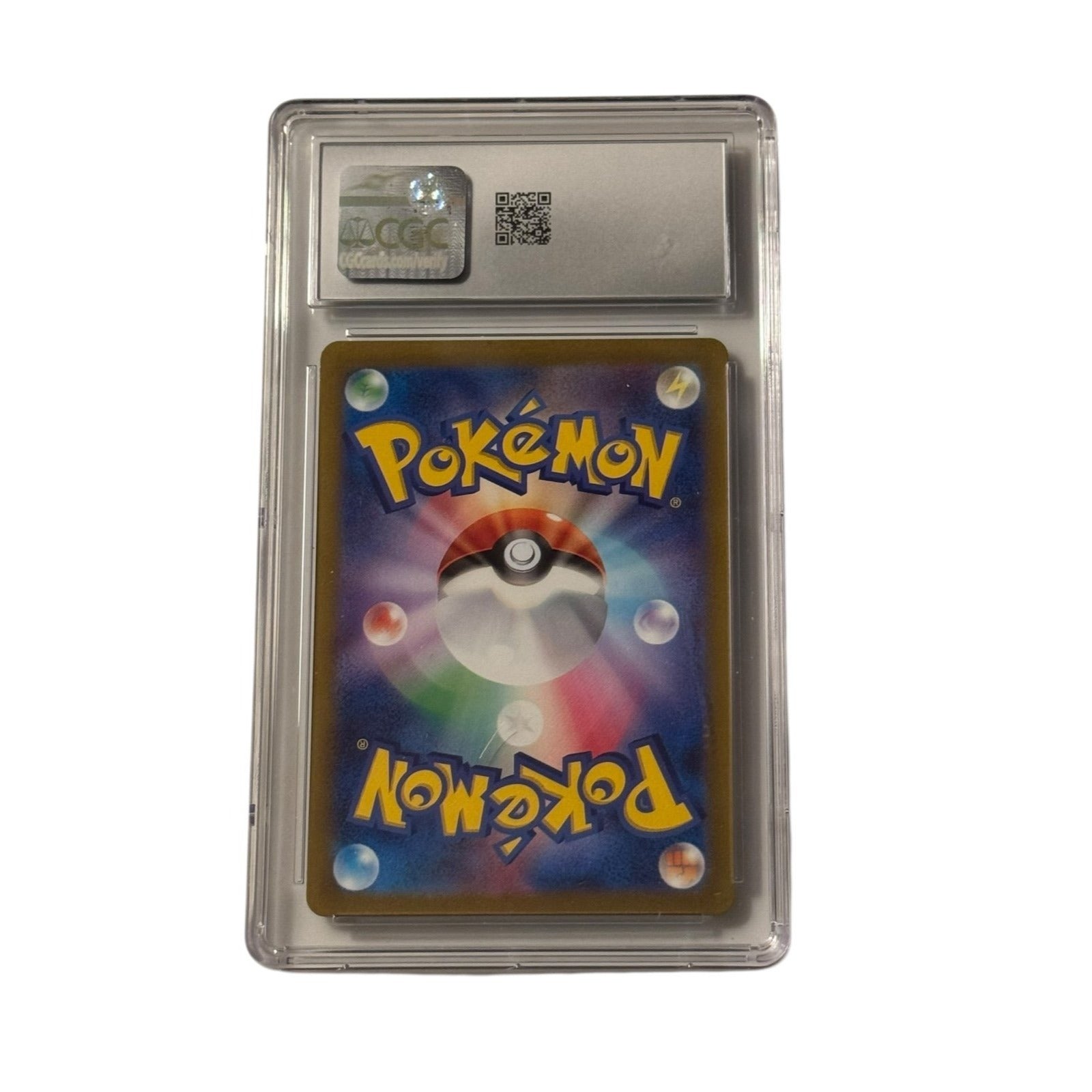 Farigiraf 2023 Pokémon Japanese Clay Burst Art Rare Holo CGC 8 graded card with rainbow holo accents