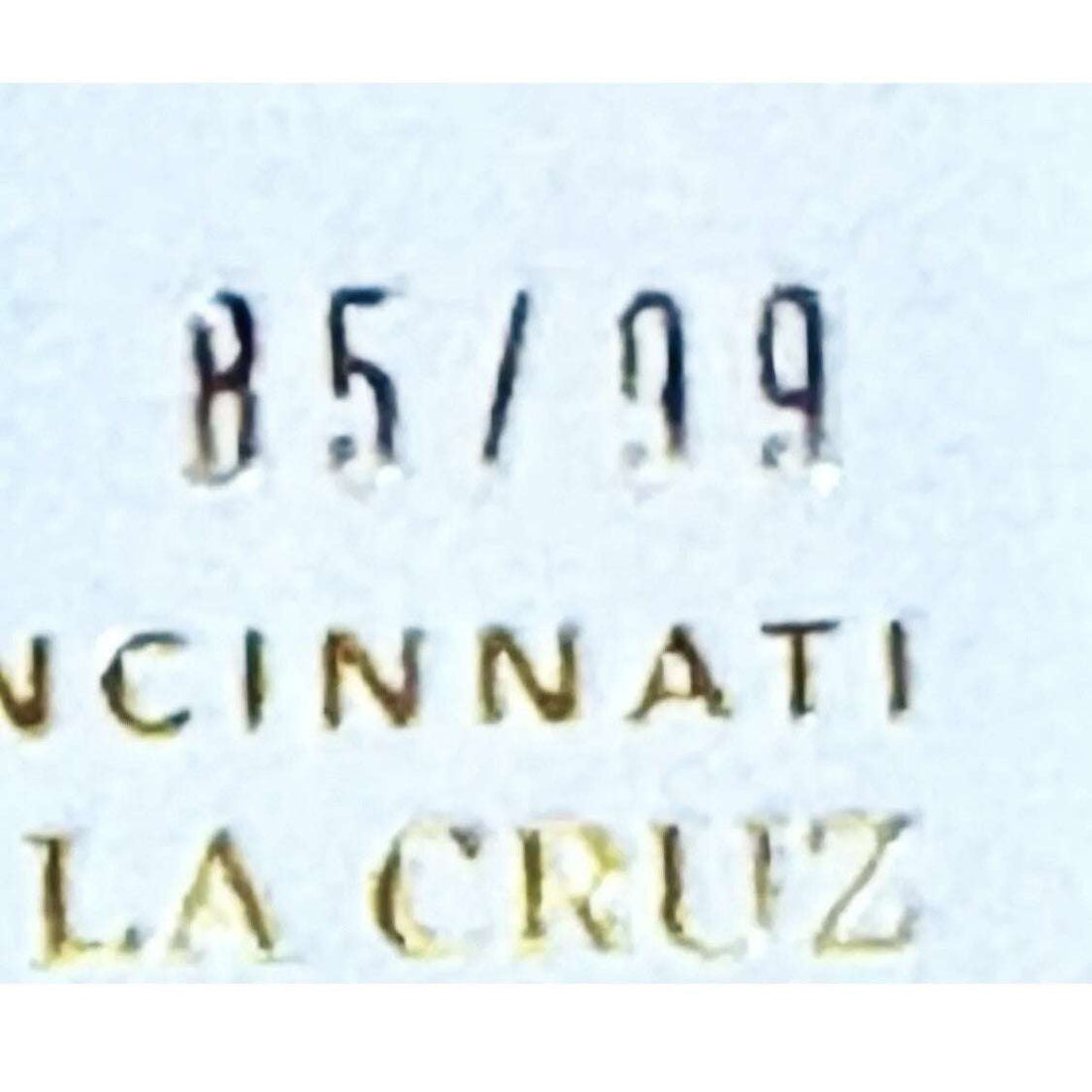 99 2023 Panini Immaculate Elly De La Cruz RC Triple Patch Autograph MLB Reds card