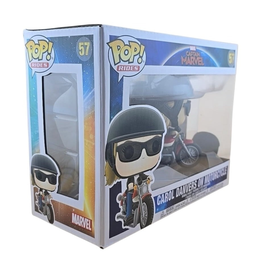 Funko Pop Rides Marvel Captain Marvel Carol Danvers on Motorcycle #57