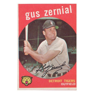 Gus Zernial 1959 Topps #409 MLB Detroit Tigers Vintage VG Baseball Card