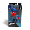 McFarlane DC Direct The Atom Silver Age 7-inch action figure in sealed packaging with interchangeable hands and mini figure