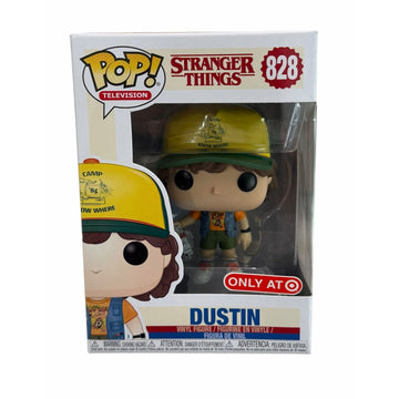 Funko Pop Dustin #828 Stranger Things Target Exclusive Camp Know Where