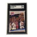 1993-94 Upper Deck Michael Jordan NBA Playoffs Highlights #193 graded SGC 7 card showing Jordan scoring 54 points against Knicks