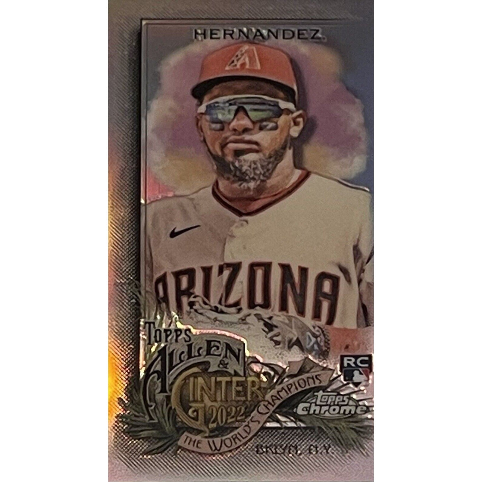 YONNY HERNANDEZ MINI RC 2022 Topps Allen & Ginter REFRACTOR #47 MLB Diamondbacks
