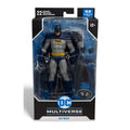McFarlane DC Multiverse 7-inch Batman Platinum Edition action figure in packaging with 22 points of articulation and classic suit design