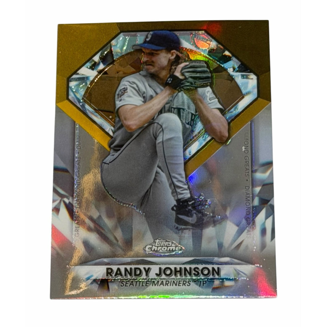 Randy Johnson Topps Chrome Randy Johnson 2022 Topps Chrome Diamond Greats REFRACTOR DGC-47 MLB Mariners