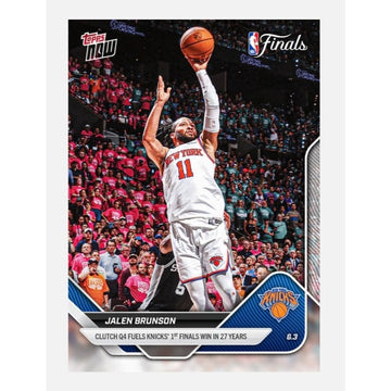 2026 Topps NOW NBA The Finals #326 featuring Jalen Brunson of the New York Knick