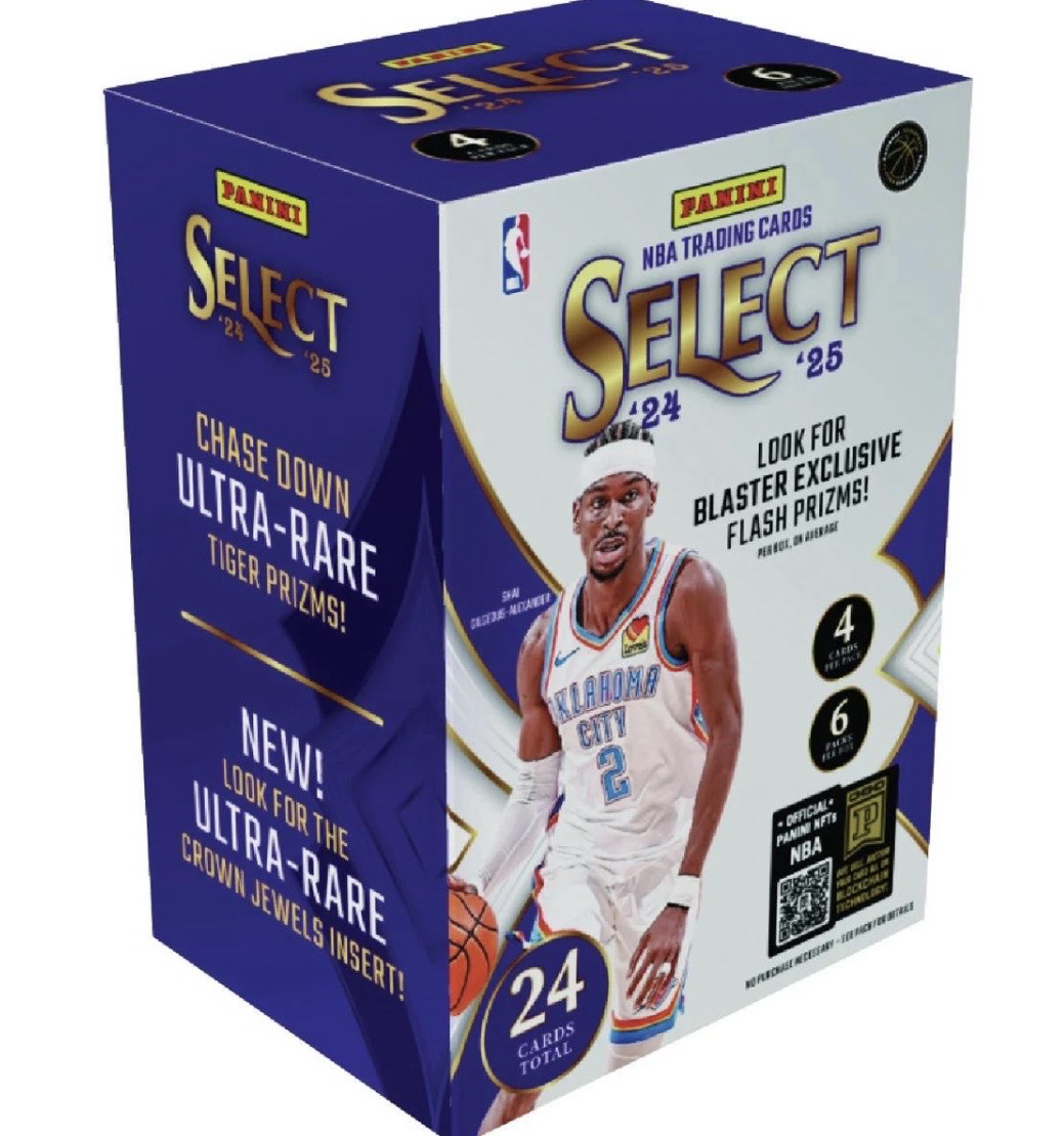 2024-25 Panini Select NBA blaster box front, factory sealed, Shai Gilgeous-Alexander