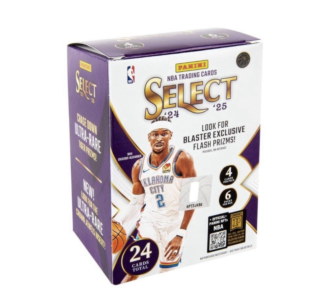 2024-25 Panini Select NBA blaster box second view, factory sealed, Shai Gilgeous-Alexander