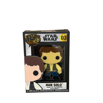 Funko Pop Pin Star Wars Han Solo enamel collectible in packaging