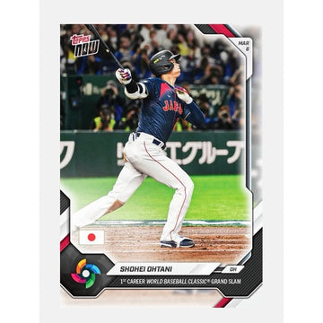 1st Career WBC Grand Slam Shohei Ohtani Topps NOW WB4 Japan DH MLB