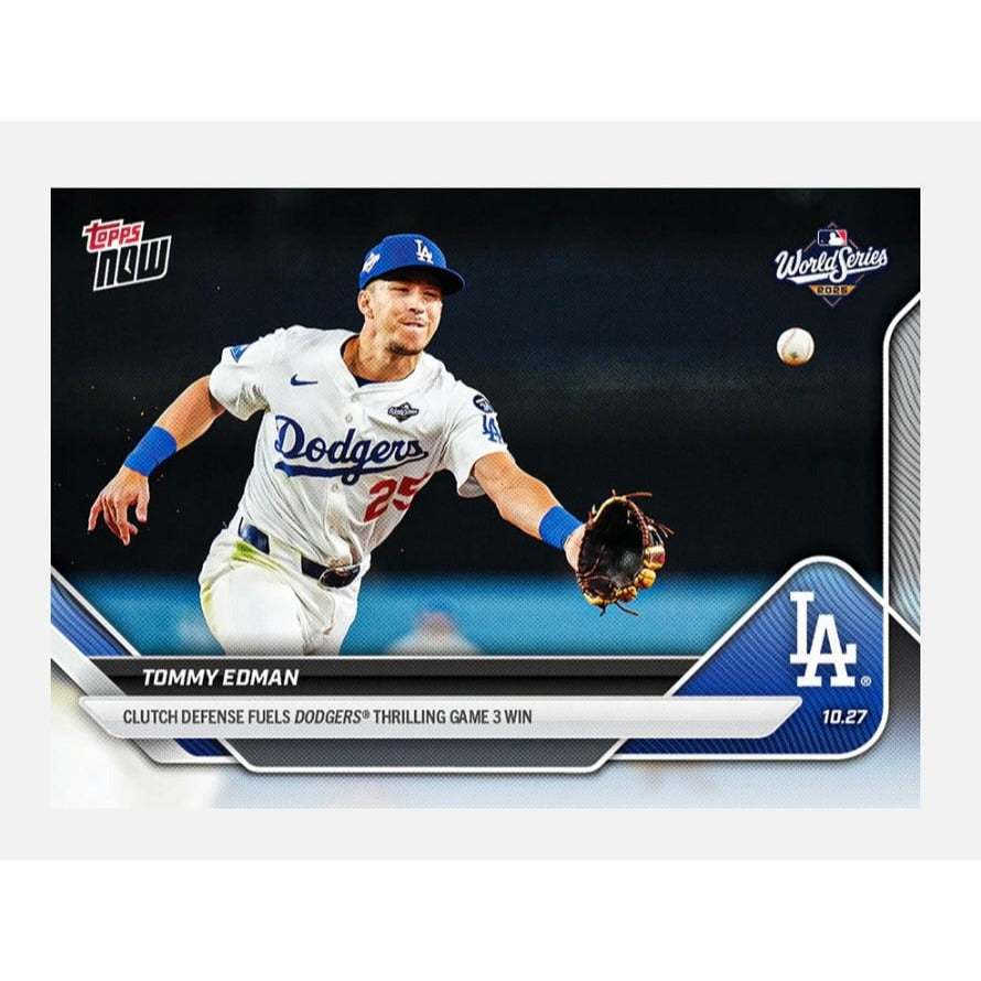 Tommy Edman Topps NOW World Series 2025 Dodgers Game 3 collectible card