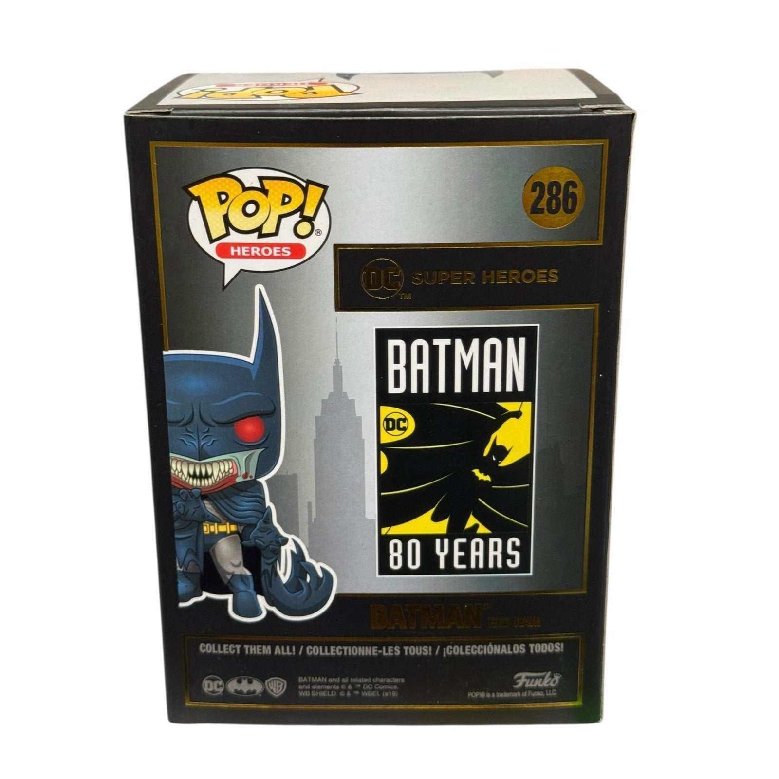 Batman Red Rain Funko Pop 286 DC Heroes 80 Years collectible figure in box