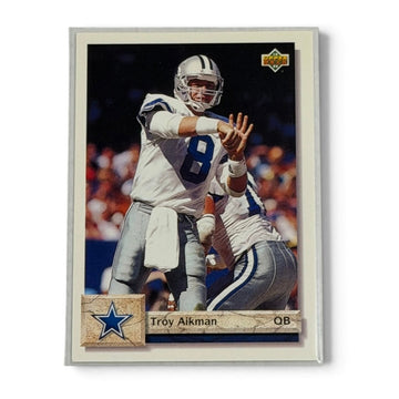 1992 Upper Deck Troy Aikman #597 Dallas Cowboys NFL HOF Quarterback Card