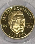 1997-W $5 Jackie Robinson Gold PCGS PR70 DCAM Cert 53909699 — original photo