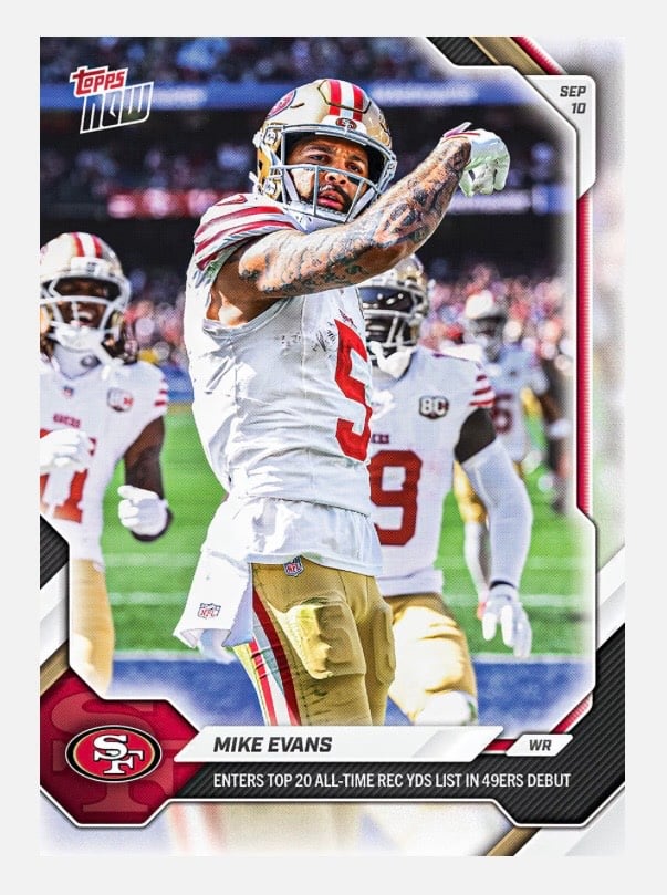 Mike Evans 2026-27 Topps NOW #5 front