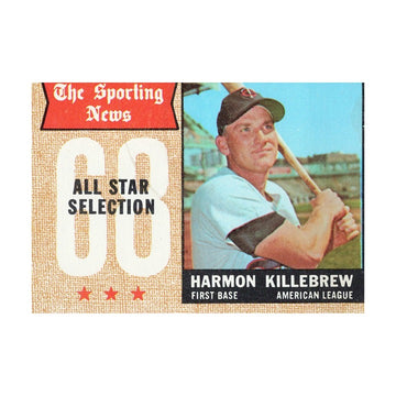 Harmon Killebrew 1968 Topps #361 Minnesota Twins Vintage G All-Star Card — original product photo 1