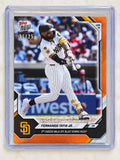 Fernando Tatis Jr 2025 Topps NOW #314 Orange /25 Padres Walk Off HR PR 795 — original product photo 1