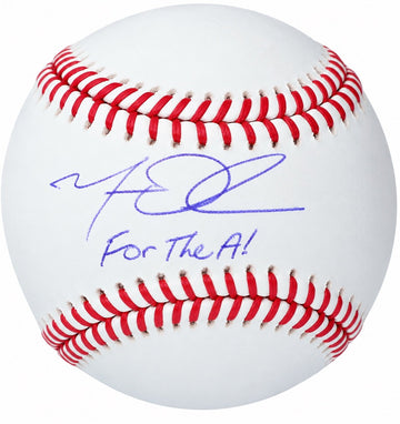 Matt Olson Signed Rawlings OML Baseball “For The A!” MLB Braves Holo COA — original photo 1