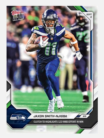 Jaxon Smith-Njigba 2026-27 Topps NOW #1 front