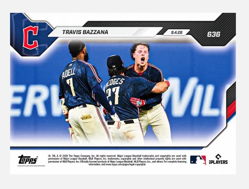 Travis Bazzana 2026 Topps NOW #636 back