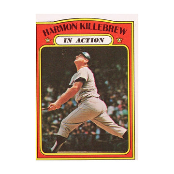Harmon Killebrew 1972 Topps #52 Minnesota Twins Vintage VG In Action Card — original product photo 1