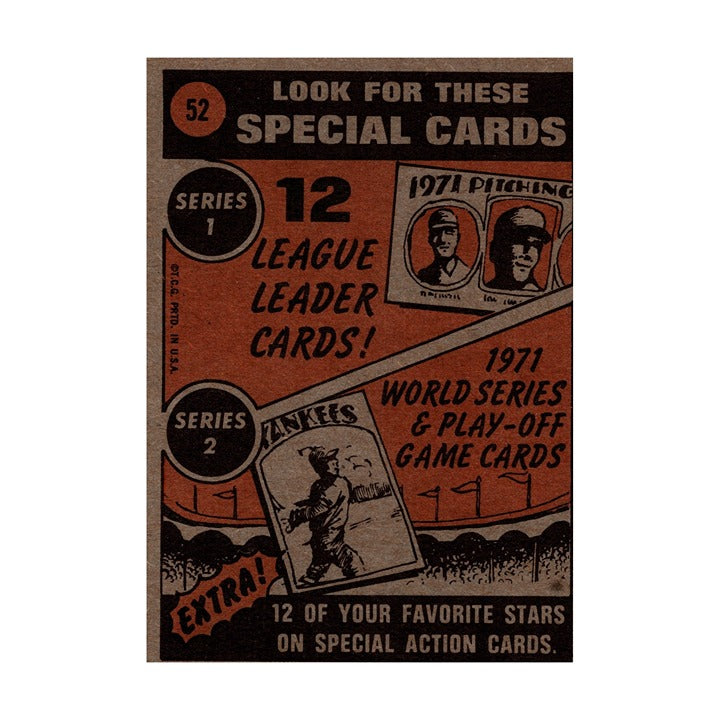 Harmon Killebrew 1972 Topps #52 Minnesota Twins Vintage VG In Action Card — original product photo 2