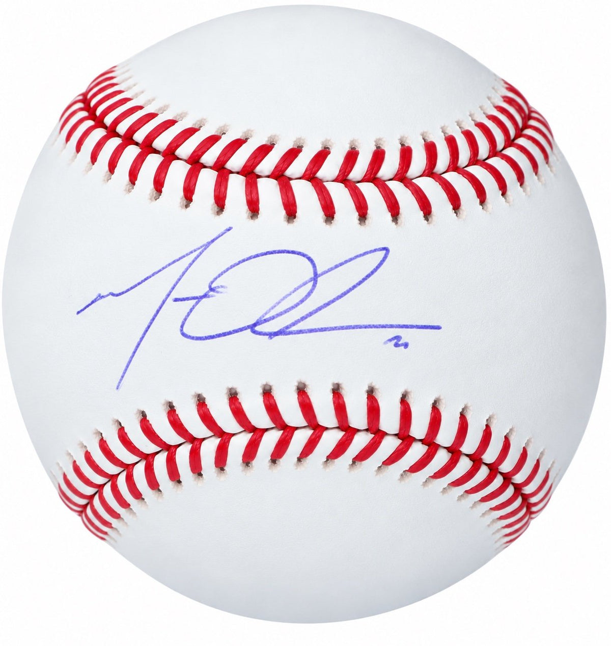 Matt Olson Signed Rawlings OML Baseball MLB Atlanta Braves Holo COA Autograph — original photo 1