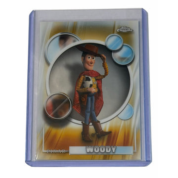 2026 Topps Chrome Disney Pixar Woody #194 Toy Story Trading Card Refractor