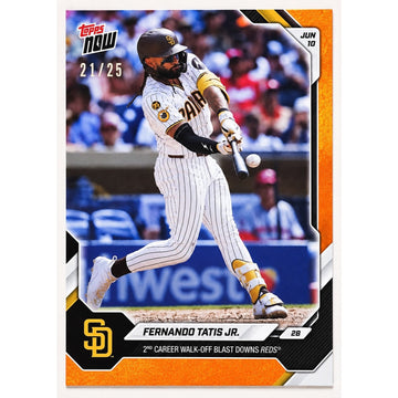 Fernando Tatis Jr. /25 2026 Topps NOW #314 Orange PR 795 MLB Padres
