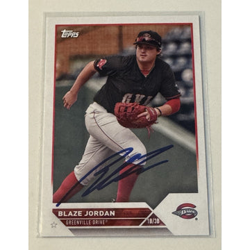 2023 Topps Pro Debut Blaze Jordan Rookie AUTO Greenville Drive #PD-124 - D Backs