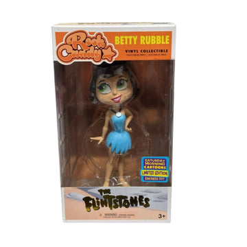 Funko Rock Candy limited edition Betty Rubble vinyl figure from SDCC 2017 in blue dress
