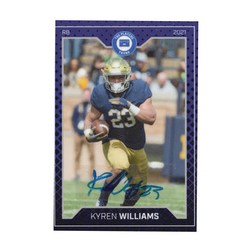 Kyren Williams 2021 The Players Trunk signed card 402/500 front