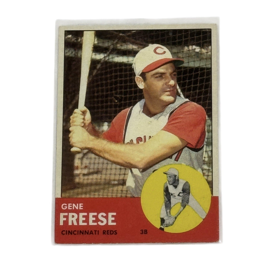 1960 Topps Gene Freese #133 Cincinnati Reds vintage baseball card