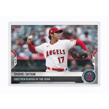 Shohei Ohtani 2021 Topps NOW PCA-1 Player of Year MLB LA Angels/Dodgers