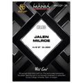 Jalen Milroe 9/25 Auto Mania Hold Jalen Milroe 9/25 Auto Mania Hold Lux Silver 2024 Wild Card QB Alabama SP