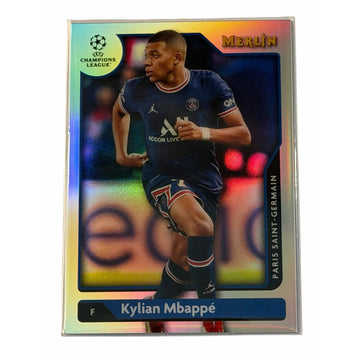 Kylian Mbappé 2021-22 Topps Merlin REFRACTOR #100 PSG UEFA Champions League Socc