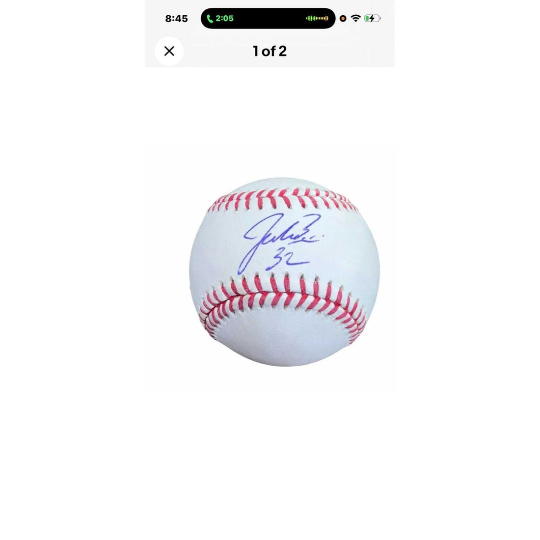 BUNDLE Jacob Misiorowski RC Signed Baseball & 3 Topps NOW Rookie Card Brewers