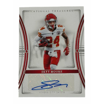 /99 Skyy Moore RC 2023 Panini National Treasures Auto NFL Kansas City Chiefs