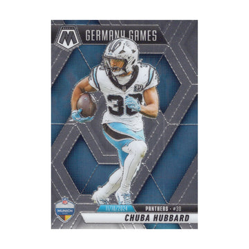 Chuba Hubbard 2025 Mosaic International Games #260 Carolina Panthers NFL Card - image 1