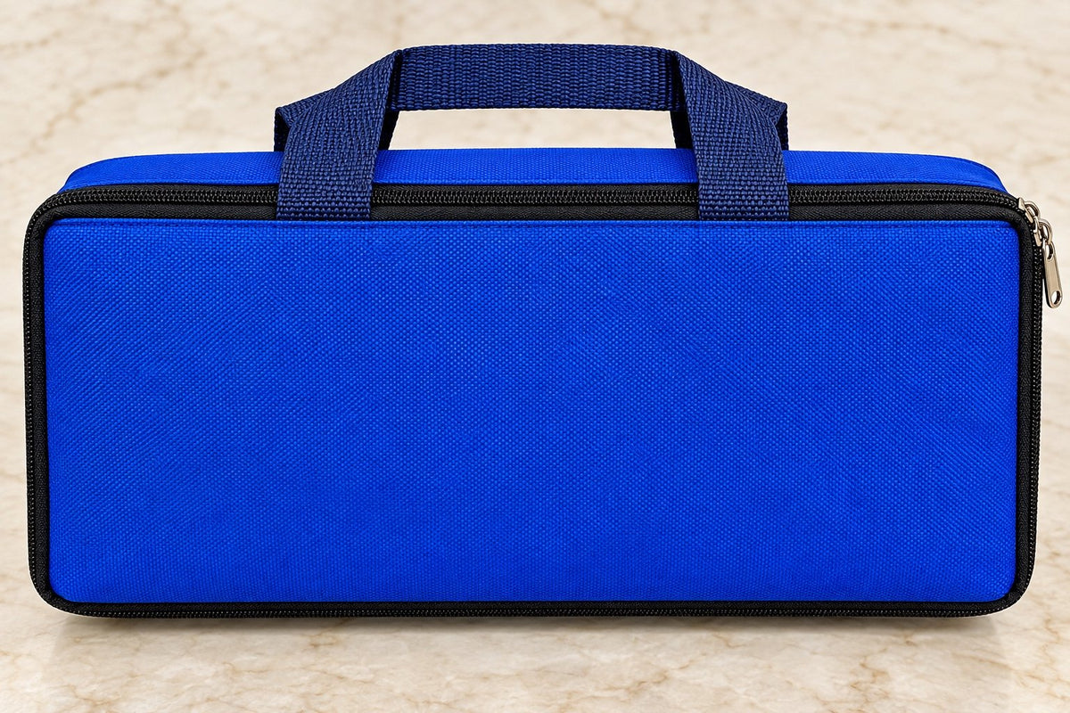 New American Mahjong Set 160 Tiles Heavy Premium Pearl Aqua Tiles Blue Case - image 3