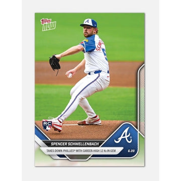 847 Printed Spencer Schwellenbach RC 2025 MLB Topps NOW #360 MLB Braves