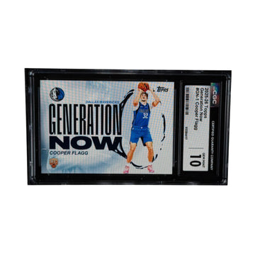 Cooper Flagg RC 2025-26 Topps Generation Now GN-1 CGC 10 NBA Mavericks Phenom