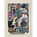 Julio Rodriguez 2023 Topps Series 1 Seattle Mariners baseball card #330 All Star rookie with action image and portrait
