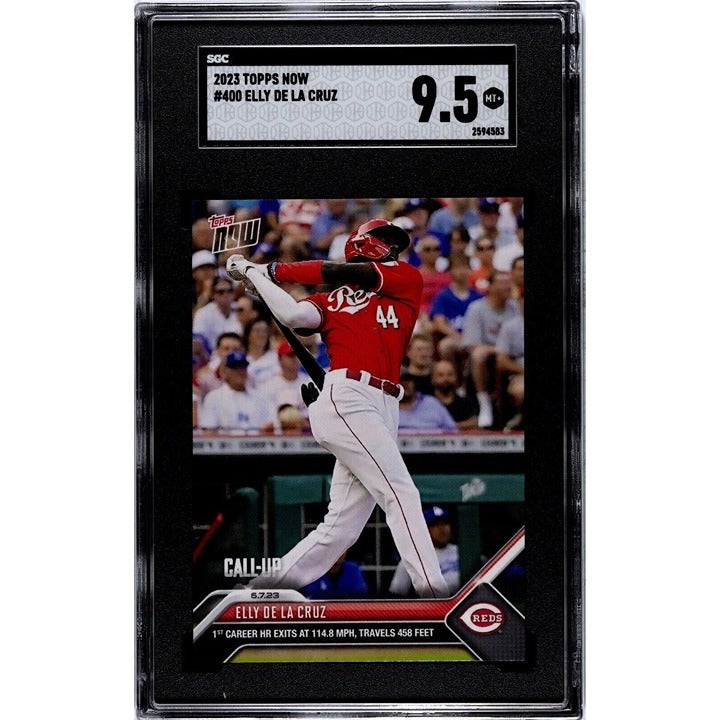 2023 Topps Now Elly De La Cruz RC #400 Rookie CALL-UP SGC 9.5 MLB Reds Baseball*