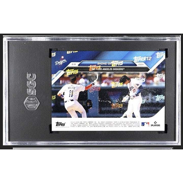 2024 Topps Now Shohei Ohtani Red MVP Dodgers limited edition rookie card graded 9.5