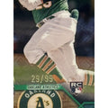 Shea Langeliers 29/99 RC Topps Chrome Logofractor MLB Oakland Athletics rookie trading card